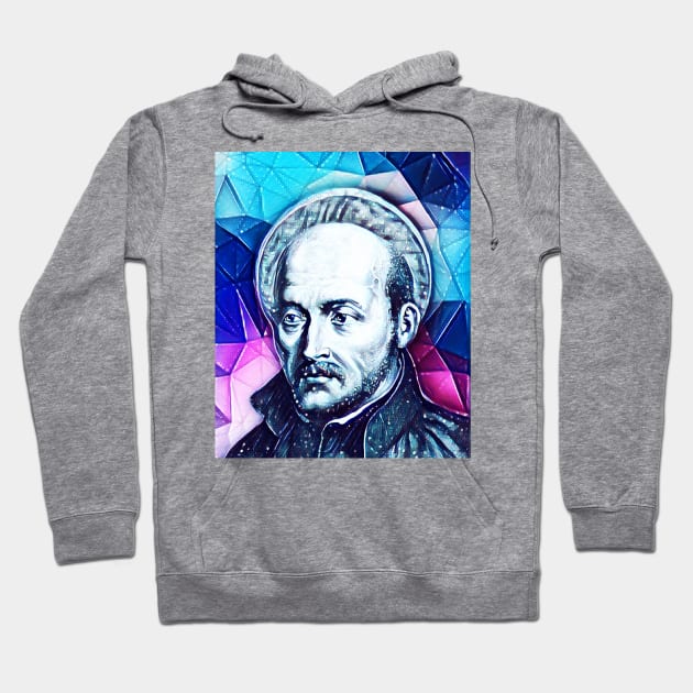 Ignatius of Loyola Snowy Portrait | Ignatius of Loyola Artwork 13 Hoodie by JustLit